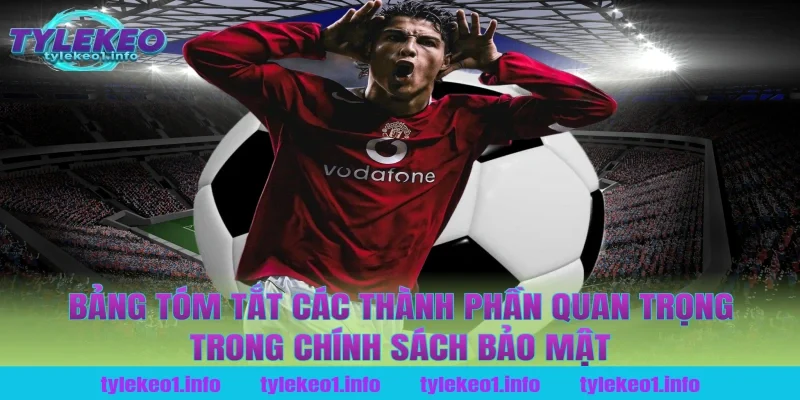 Bảng tóm tắt các thành phần quan trọng trong chính sách bảo mật